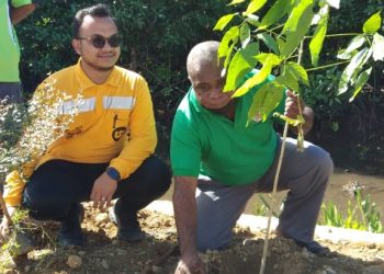 Dinas PPLH dan United Tractors Berkolaborasi Tanam Pohon