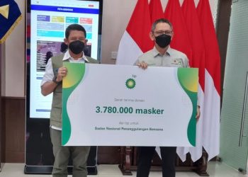 bp Serahkan 3,7 Juta Masker