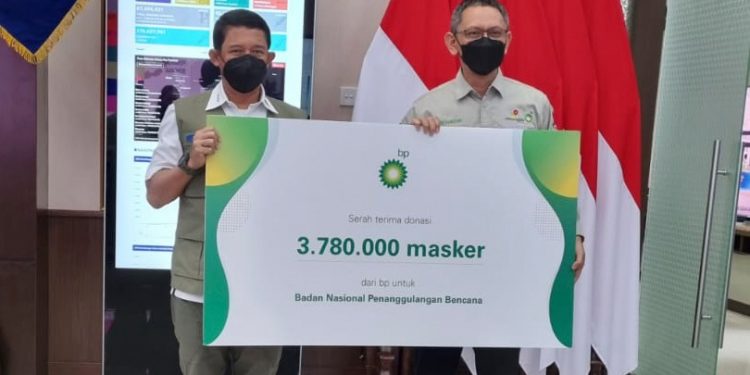 bp Serahkan 3,7 Juta Masker