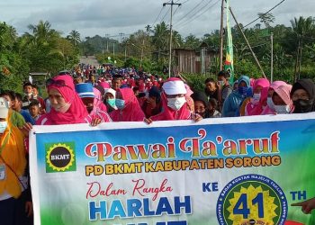 Peringati Harla ke-41, BKMT Kabsor Gelar Pawai Ta’aruf