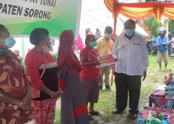 Ribuan Kuota BPNT Kabsor Disalurkan