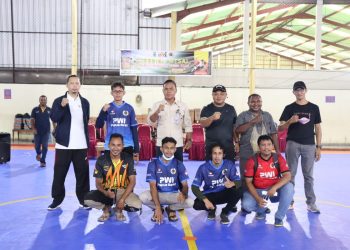 PWI PB Gelar Laga Eksebisi Futsal