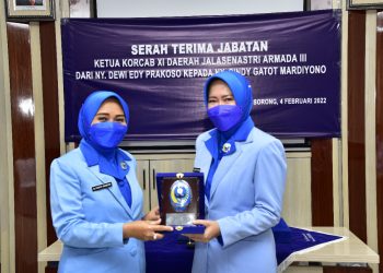 Ketua Korcab XI Daerah Jalasenastri Sertijab