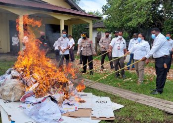 KPU Musnahkan Eks Logistik Pemilu 2019