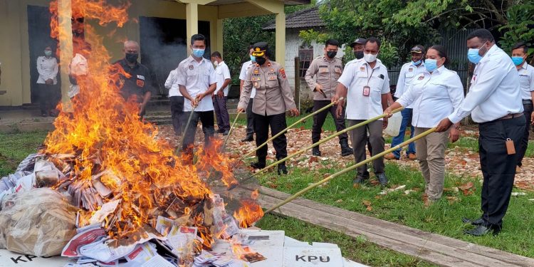 KPU Musnahkan Eks Logistik Pemilu 2019