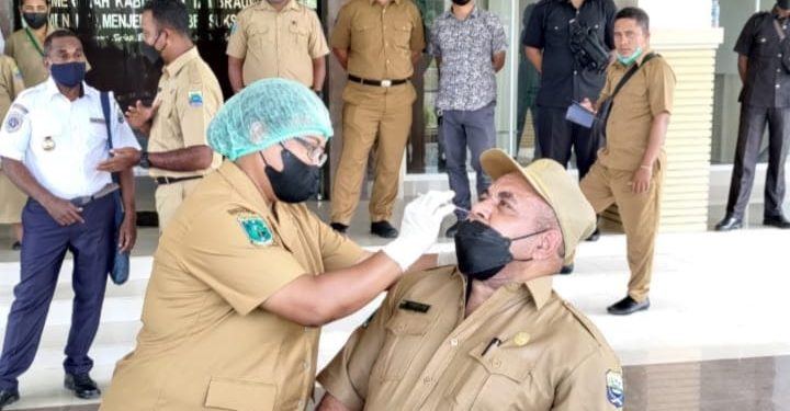 Seluruh ASN Tambrauw Tes Antigen