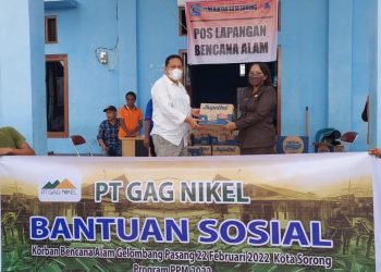 PT Gag Nikel Bantu Korban Bencana di Jempur