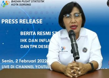 Januari , Kota Sorong Alami Inflasi 0,99%