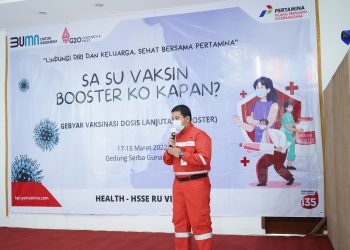 PT KPI Unit VII Kasim Gelar Gebyar Vaksinasi Dosis Booster