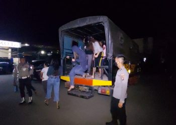 Puluhan Pramuria Dibawa ke Mapolres
