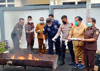 Barang Bukti dari 127 Perkara Dimusnahkan
