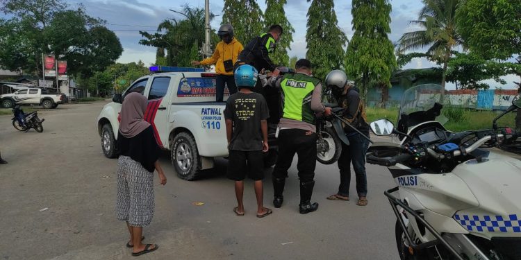 Diduga akan Balap Liar, Sejumlah Motor Terjaring Razia
