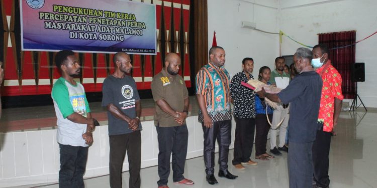 Tim Percepatan Penetapan Perda Malamoi Terbentuk