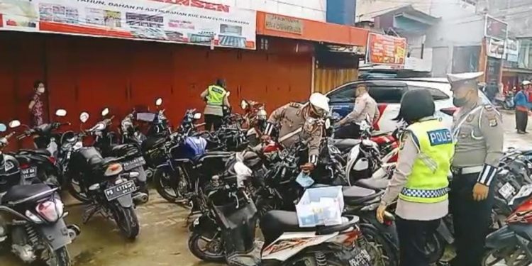 Puluhan Kendaraan Disanksi Tilang