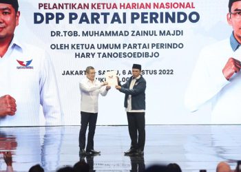 SAH, TGB Jadi Ketua Harian Nasional Partai Perindo