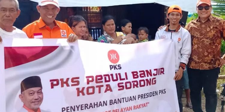 PKS Peduli Korban Banjir Kota Sorong