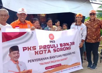 PKS Peduli Korban Banjir Kota Sorong