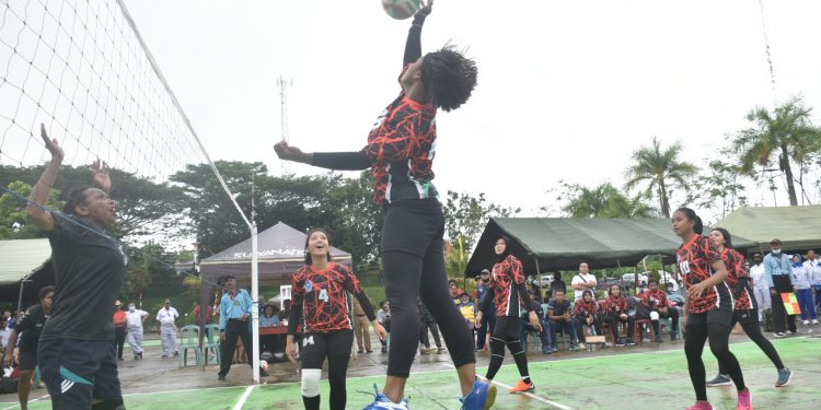 Tim Bola Voli Puteri Koarmada III Juara Pertama