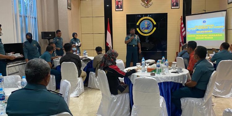 Danlantamal XIV Ketemu Insan Pers