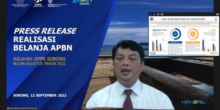 Belanja APBN Sorong Raya Hingga Agustus 2022 Meningkat