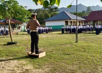 Irup di SMP Negeri 6, Kasat Lantas Kaimana Motivasi Siswa