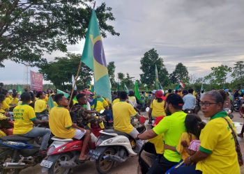 Fans Brasil Meriahkan Konvoi Piala Dunia 2022