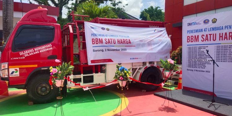Pertamina Resmikan 47 Lembaga Penyalur BBM Satu Harga