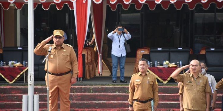 Pimpin Apel Perdana Tahun 2023, Pj Gubernur PBD Tegaskan ASN Dilarang Terlibat Politik Praktis
