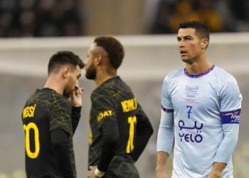 Riyadh All Star Vs PSG: CR7 2 Gol, Messi 1 Gol Tetapi Menang