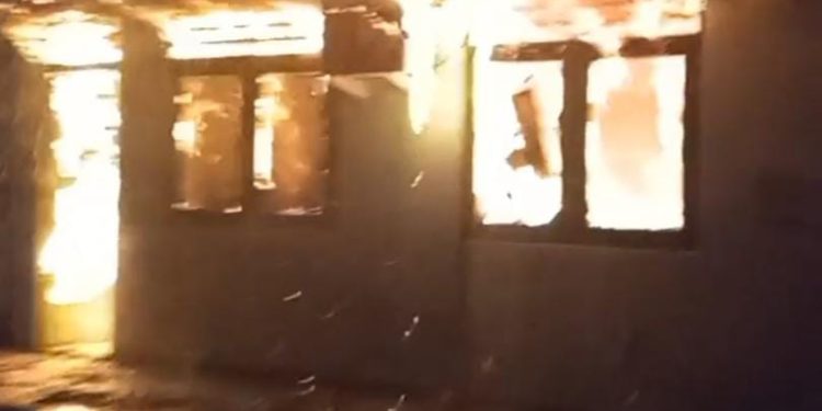 Kantor Unit Intel Kodim 1802 Sorong Terbakar
