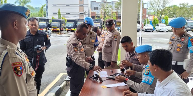 Senpi Anggota Polresta Sorkot Diperiksa