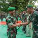 24 Prajurit Jajaran Korem 181 Naik Pangkat