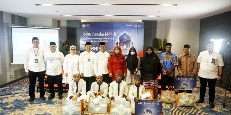 Safari Ramadan, BNI Bagikan Sembako-Santuni Anak Yatim