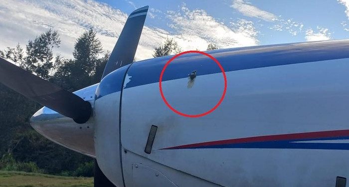 Pesawat Ditembaki KKB Saat Mendarat di Beoga, 2 Peluru Bersarang