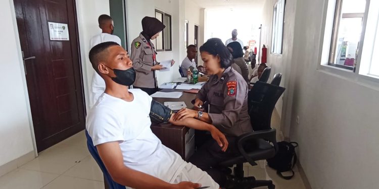 2.837 Casis Bintara Polri Polda Papua Barat Ikuti Pemeriksaan Kesehatan Tahap 1