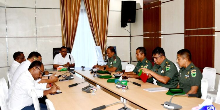 Danrem Audiensi Dengan Pj Gubernur PBD