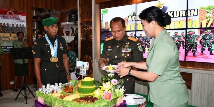 Korem 181/PVT Gelar Syukuran HUT Ke-60