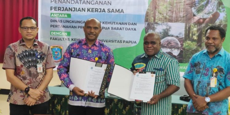 Dinas Kehutanan PBD – Fakultas Kehutanan Unipa Tandatangani Perjanjian Kerjasama