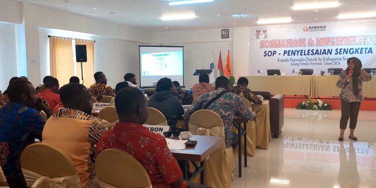 Bawaslu Kabsor Sosialisasi SOP Penyelesaian Sengketa Pemilu