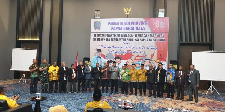 PJ Gubernur Lantik Empat Lembaga Keagamaan