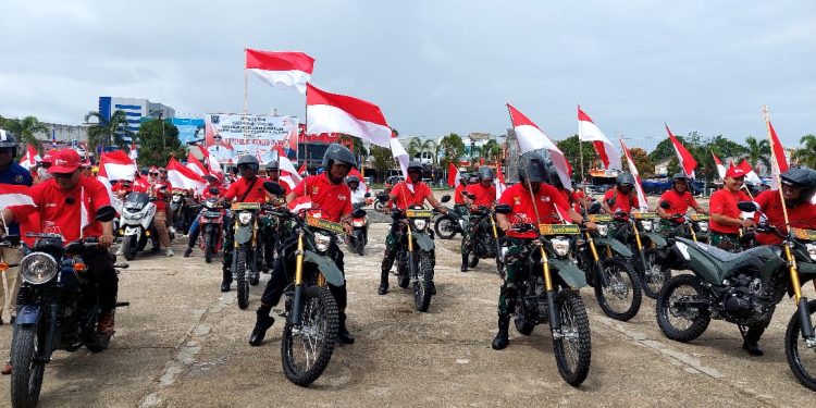 Konvoi Merah Putih Warnai Pencanangan Bulan Kemerdekaan