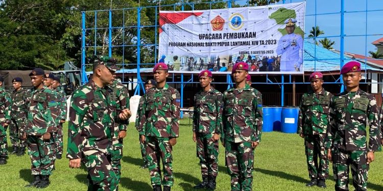 Lantamal XIV Sorong Gelar Program Nasional Bakti Papua