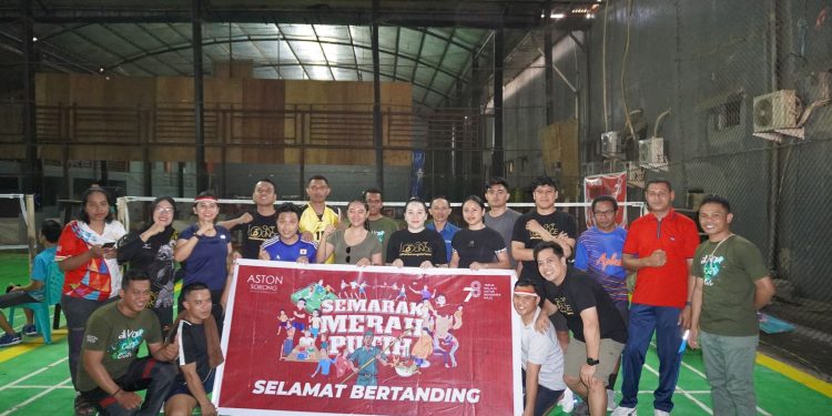 Aston Sorong Meriahkan HUT RI Dengan Semarak Merah Putih