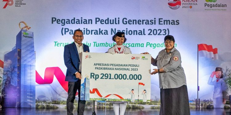 Berikan Beasiswa, Pegadaian Peduli Generasi Emas Paskibraka 2023