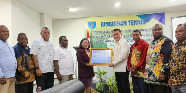 Pemanfaatan Data ASN Bagus, Pemkab Maybrat Raih Penghargaan BKN Award  2023