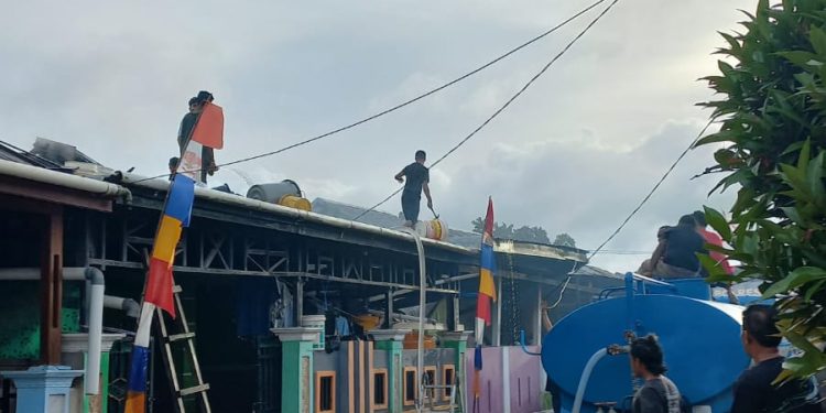 Satu Rumah di KPR Cenderawasih Aimas Terbakar