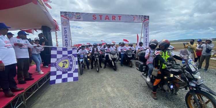 IMI PBD Cetak Rekor MURI, 6.200 Bikers Kibarkan Merah Putih di Tanah Malamoi