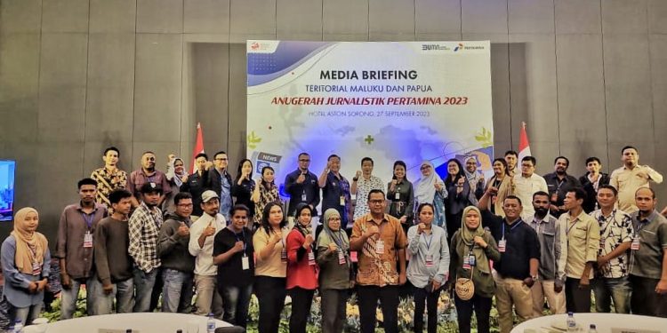 Pertamina Gelar Sosialisasi AJP 2023, Puluhan Jurnalis Teritorial Maluku-Papua Antusias Ikuti