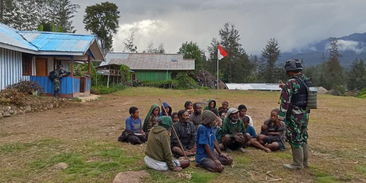 70 Warga Sipil di Papua Pegunungan Datangi Pos TNI Eromaga, Minta Perlindungan Dari KTSP