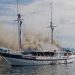 Kapal Pesiar Bawa Turis Terbakar di Perairan Raja Ampat